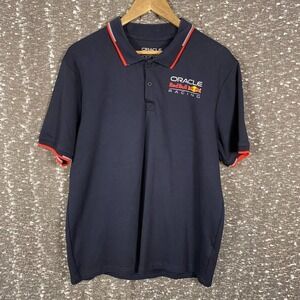 Oracle Red Bull Racing Shirt Mens XL Navy Blue Formula 1 Castore Polo Top